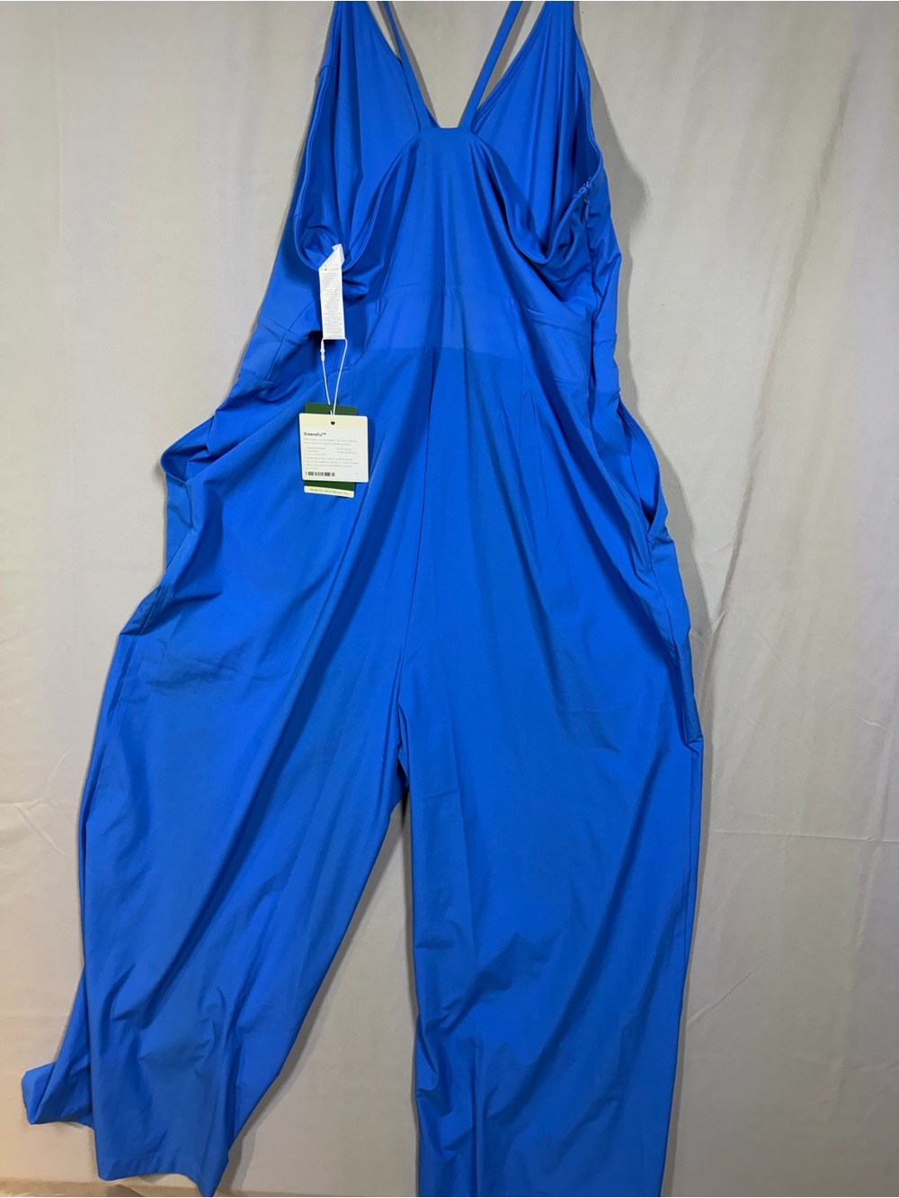 HALARA Bright Blue Double-Strap Wide-Leg Jumpsuit - Picture 2 of 5